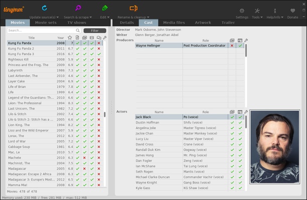 TinyMediaManager screenshot 1