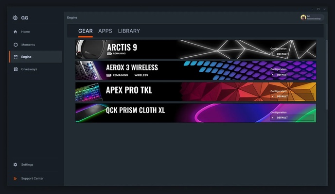 SteelSeries GG screenshot 1