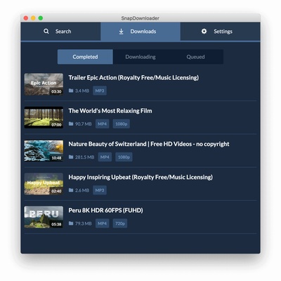 SnapDownloader screenshot 1