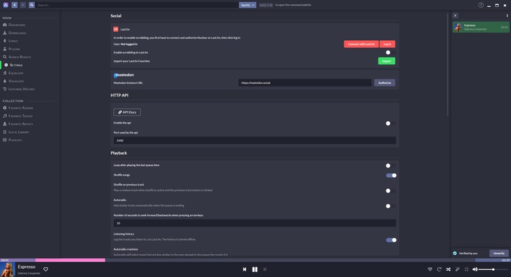 Nuclear Music Player screenshot 1