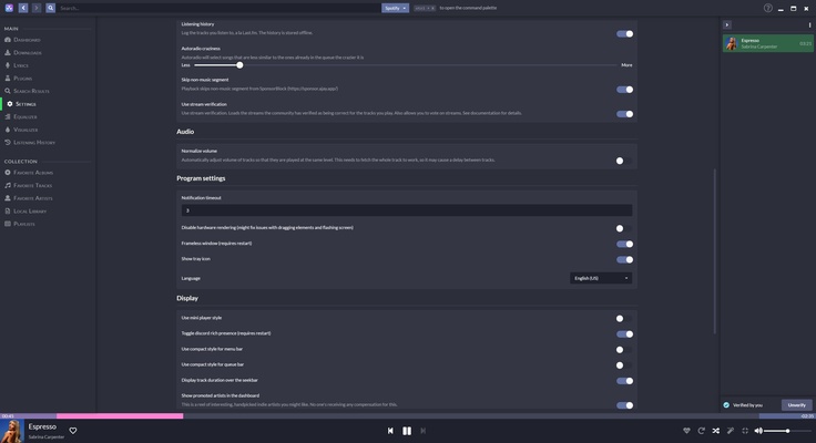 Nuclear Music Player screenshot 1