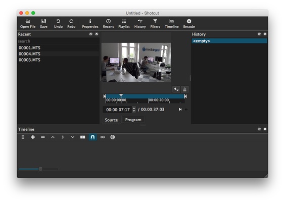 Shotcut screenshot 1