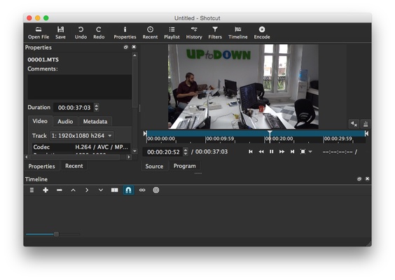 Shotcut screenshot 1