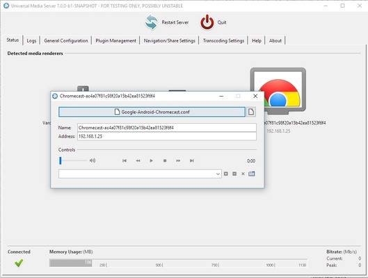Universal Media Server screenshot 1