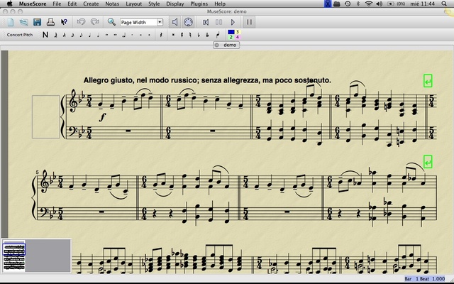 MuseScore screenshot 1