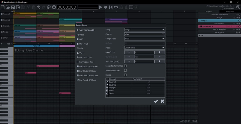 FamiStudio screenshot 1