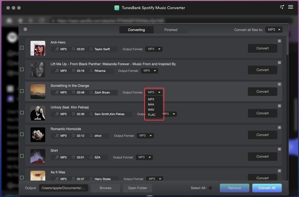 TunesBank Music Converter for Mac screenshot 1