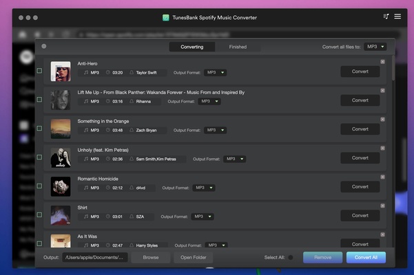 TunesBank Music Converter for Mac screenshot 1