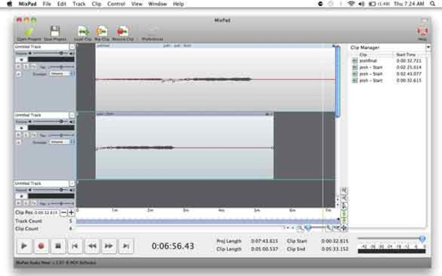 MixPad Free Music Mixer and Recording Studio screenshot 1
