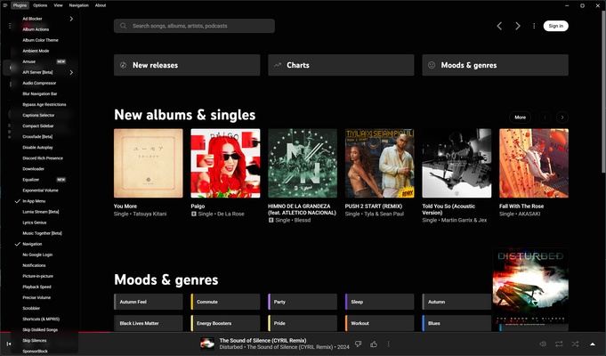 YouTube Music Desktop App (Unofficial) screenshot 1