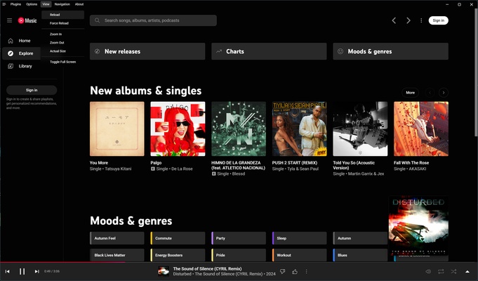 YouTube Music Desktop App (Unofficial) screenshot 1