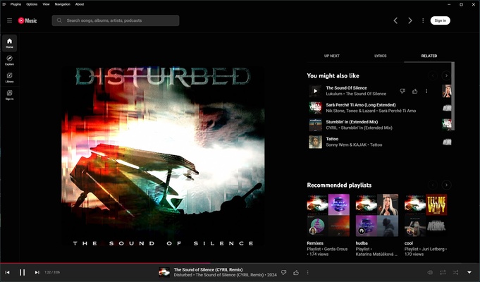 YouTube Music Desktop App (Unofficial) screenshot 1