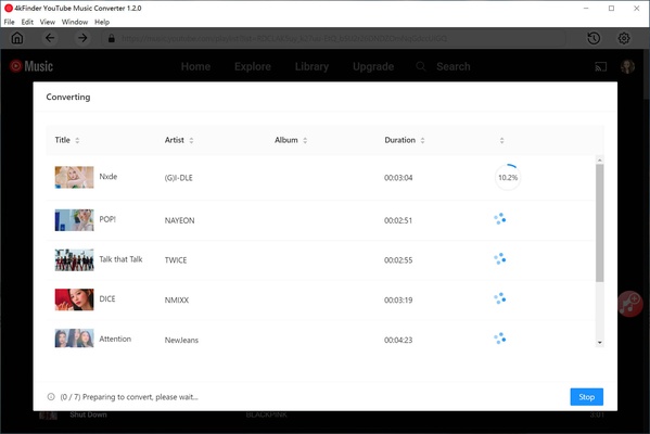 4kFinder YouTube To MP3 Converter screenshot 1