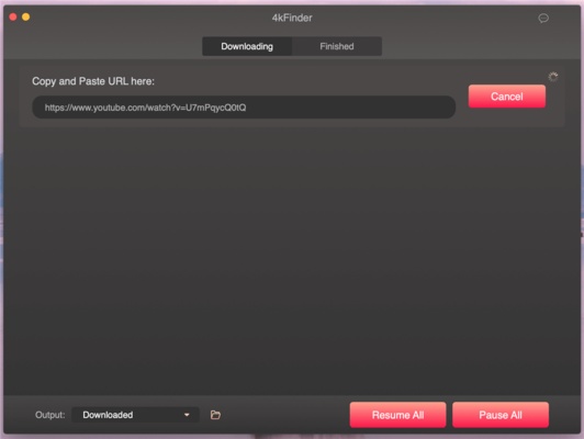 4kFinder Video Downloader screenshot 1