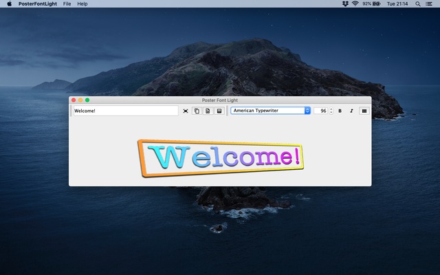 Poster Font Light screenshot 1
