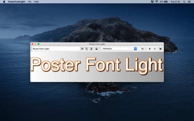 Poster Font Light screenshot 1