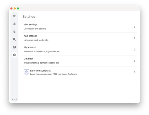 Surfshark screenshot 1