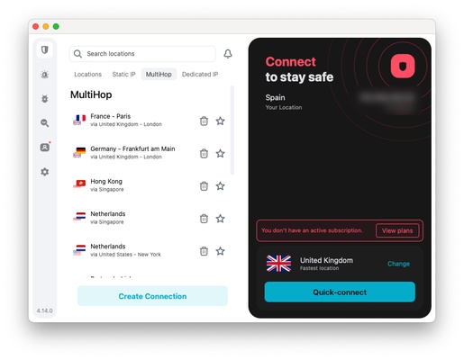 Surfshark screenshot 1