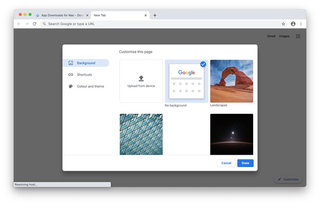 Chromium screenshot 1