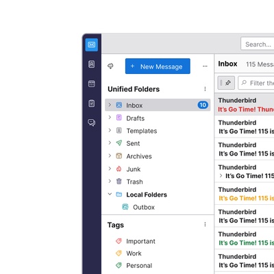 Thunderbird screenshot 1