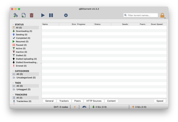 qBittorrent screenshot 1