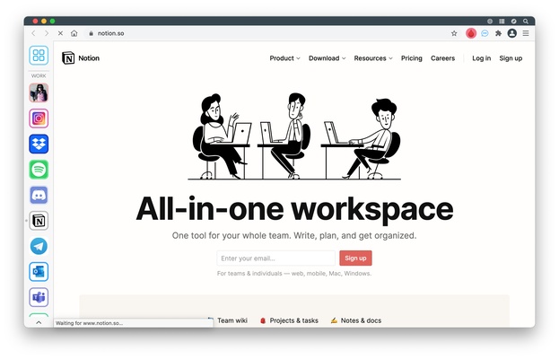Wavebox screenshot 1