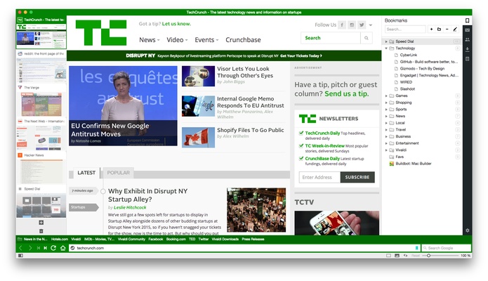 Vivaldi screenshot 1