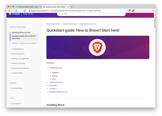 Brave Browser screenshot 1