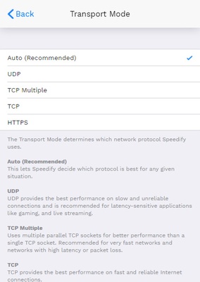 Speedify screenshot 1