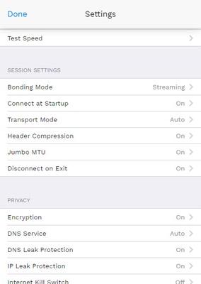 Speedify screenshot 1