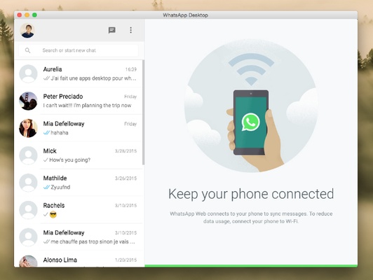 WhatsApp Desktop screenshot 1