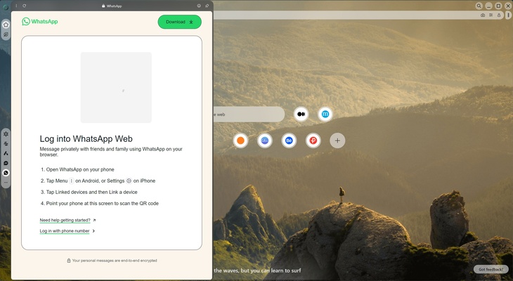 Opera Air screenshot 1