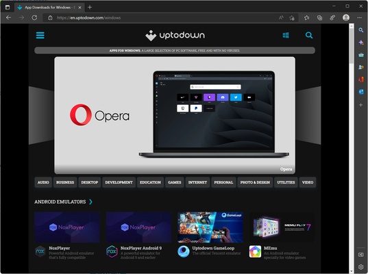 Microsoft Edge Dev screenshot 1