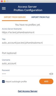 OpenVPN screenshot 1