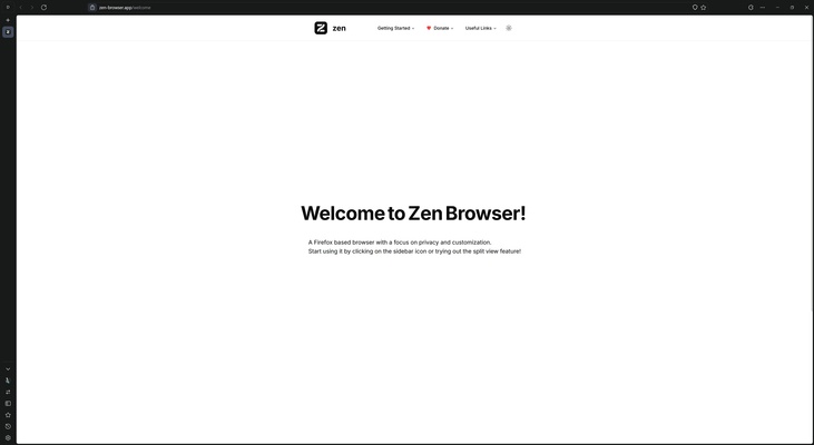 Zen Browser screenshot 1