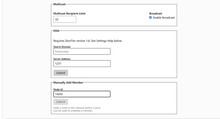 ZeroTier screenshot 1