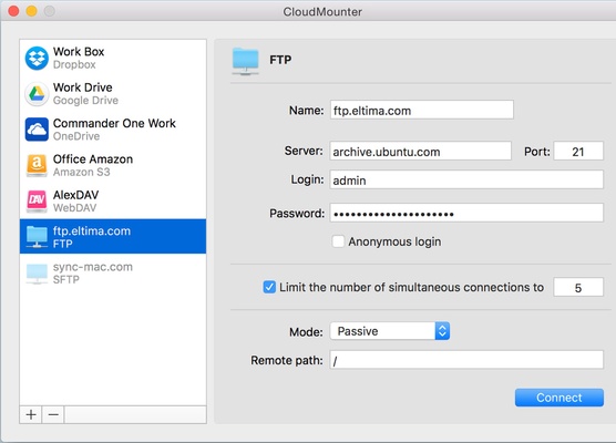CloudMounter screenshot 1