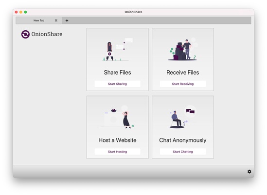 OnionShare screenshot 1