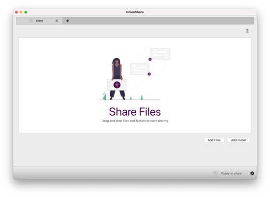 OnionShare screenshot 1