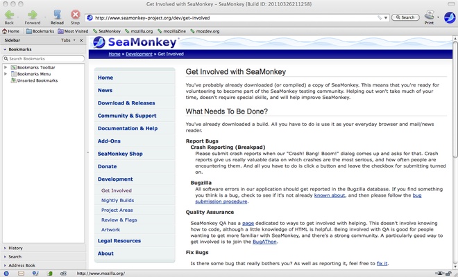 SeaMonkey screenshot 1
