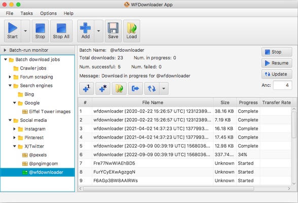 WFDownloader App screenshot 1