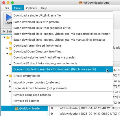 WFDownloader App screenshot 1