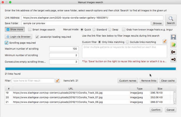 WFDownloader App screenshot 1