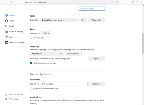 Firefox ESR screenshot 1