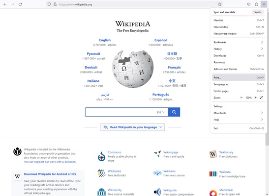 Firefox ESR screenshot 1