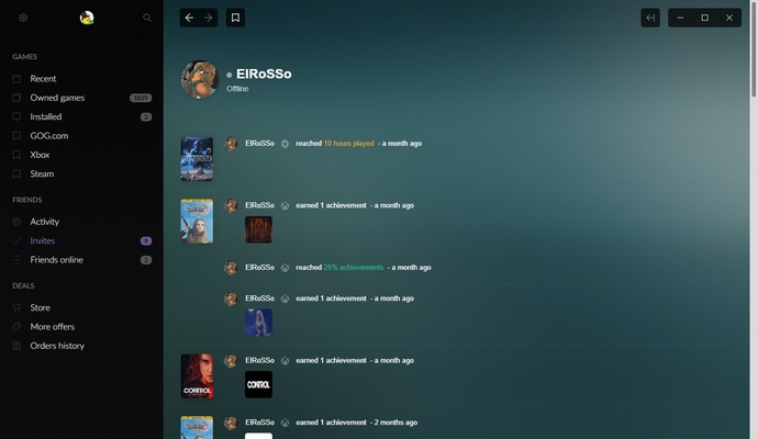 GOG Galaxy screenshot 1