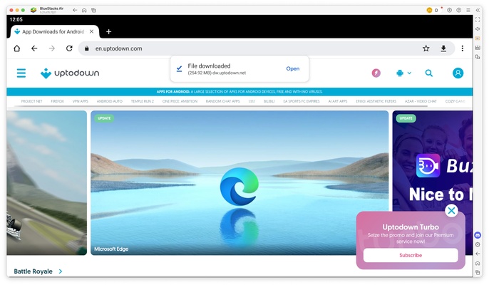 BlueStacks Air screenshot 1