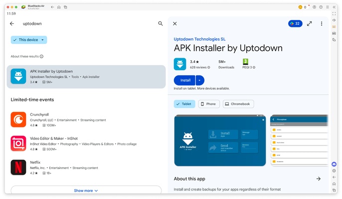 BlueStacks Air screenshot 1