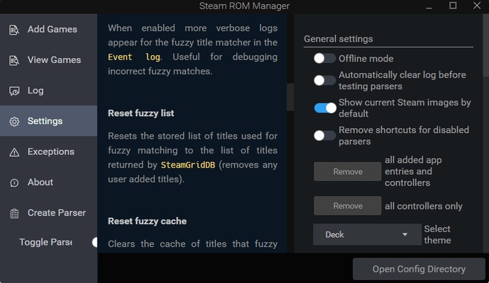 Steam ROM Manager screenshot 1
