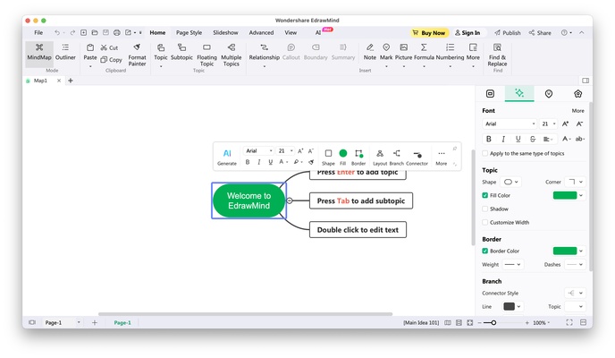 EdrawMind screenshot 1